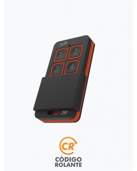 Control Remoto PPA Trasmisor ZAP 4 Botones (Negro / Naranja) 433Mhz