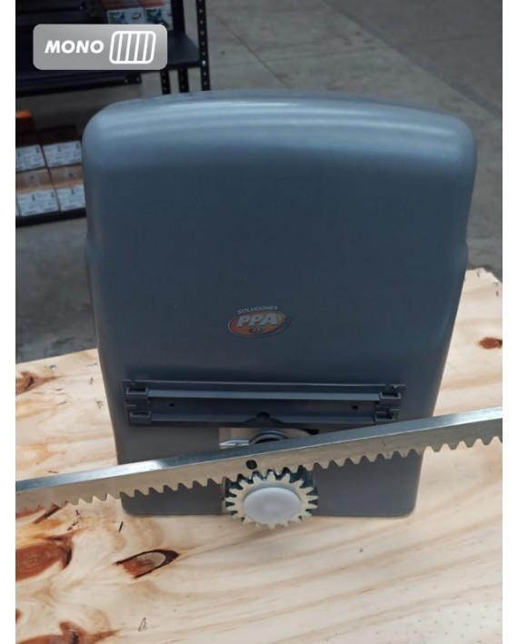 Motor PPA para puerta corrediza de 2000 KG Mono 220v Piñon en acero para cremallera metalica