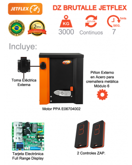 Motor ppa para puerta corrediza de 3000 KG Jetflex 3 toneladas