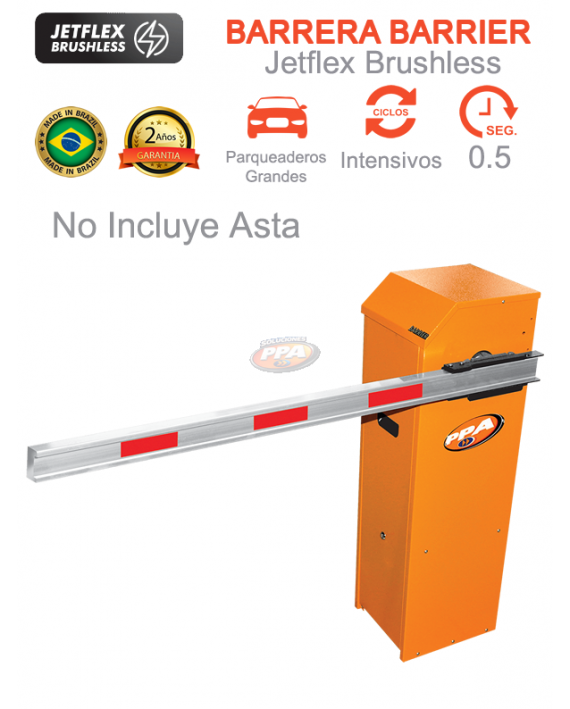 Talanquera PPA Barrier Para Alto Tráfico Parqueaderos Grandes Color Naranja