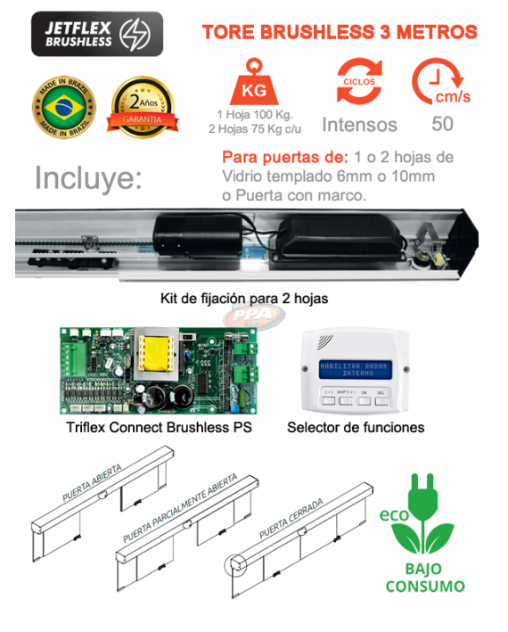 motor-ppa-para-puerta-social-peatonal-corrediza-de-una-o-dos-hojas-tore-brushless-3-metros