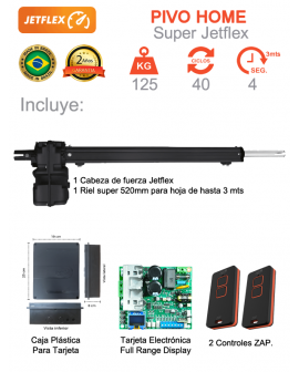 Motor PPA Jetflex para puerta batiente de 125 KG 3 Metros Una Hoja