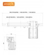 Motor PPA Jetflex para puerta batiente de 350 KG 3.5 Metros Doble Hoja